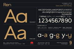 Ren - Sans serif font family Product Image 8