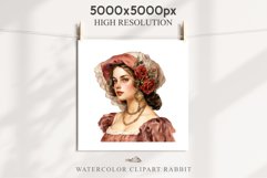 Renaissance Lady Clipart Royal Vintage Women PNG Victorian Romantic Girl Flower Print junk journal collage scrapbooking designs sublimation printable files  watercolor antique romantic girl illustration Renaissance, Victorian Lady Clipart, Royal Women PNG