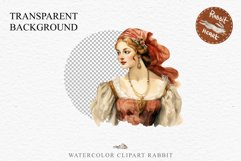 Renaissance Lady Clipart Royal Vintage Women PNG Victorian Romantic Girl Flower Print junk journal collage scrapbooking designs sublimation printable files  watercolor antique romantic girl illustration Renaissance, Victorian Lady Clipart, Royal Women PNG