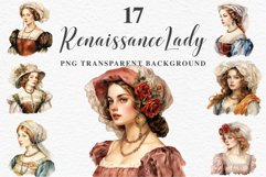 Renaissance Lady Clipart Royal Vintage Women PNG Victorian Romantic Girl Flower Print junk journal collage scrapbooking designs sublimation printable files watercolor antique romantic girl illustration Renaissance, Victorian Lady Clipart, Royal Women PNG