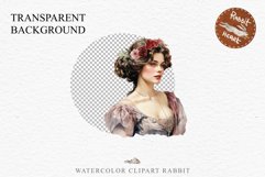 Renaissance Lady Clipart Royal Vintage Women PNG Victorian Romantic Girl Flower Print junk journal collage scrapbooking designs sublimation printable files  watercolor antique romantic girl illustration Renaissance, Victorian Lady Clipart, Royal Women PNG