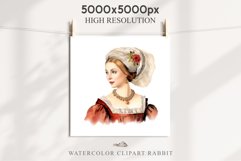 Renaissance Lady Clipart Royal Vintage Women PNG Victorian Romantic Girl Flower Print junk journal collage scrapbooking designs sublimation printable files  watercolor antique romantic girl illustration Renaissance, Victorian Lady Clipart, Royal Women PNG