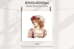 Renaissance Lady Clipart Royal Vintage Women PNG Victorian Romantic Girl Flower Print junk journal collage scrapbooking designs sublimation printable files  watercolor antique romantic girl illustration Renaissance, Victorian Lady Clipart, Royal Women PNG