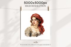Renaissance Lady Clipart Royal Vintage Women PNG Victorian Romantic Girl Flower Print junk journal collage scrapbooking designs sublimation printable files  watercolor antique romantic girl illustration Renaissance, Victorian Lady Clipart, Royal Women PNG