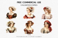 Renaissance Lady Clipart Royal Vintage Women PNG Victorian Romantic Girl Flower Print junk journal collage scrapbooking designs sublimation printable files watercolor antique romantic girl illustration Renaissance, Victorian Lady Clipart, Royal Women PNG