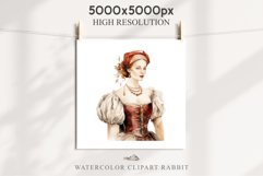 Renaissance Lady Clipart Royal Vintage Women PNG Victorian Romantic Girl Flower Print junk journal collage scrapbooking designs sublimation printable files  watercolor antique romantic girl illustration Renaissance, Victorian Lady Clipart, Royal Women PNG