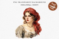 Renaissance Lady Clipart Royal Vintage Women PNG Victorian Romantic Girl Flower Print junk journal collage scrapbooking designs sublimation printable files  watercolor antique romantic girl illustration Renaissance, Victorian Lady Clipart, Royal Women PNG