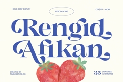 Rengid Afikan - Bold Serif Display Product Image 1