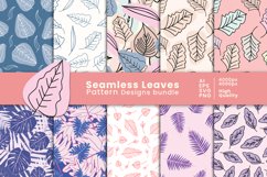 Seamless leaves pattern bundle|digital papers Product Image 1