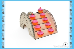 5-Tier Front and Rear Laser Cut Cake Stand, Cake Holder Product Image 4