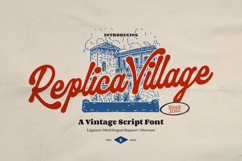 Replica Village | Vintage Script Font Product Image 1