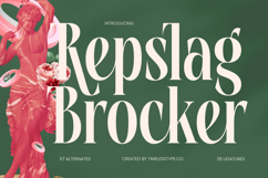 Repslag Brocker - Modern Display Serif Font Product Image 1