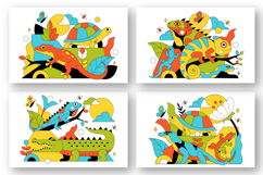 10 Reptile Animals Illustration Product Image 3