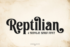 Reptilian | A Unique and Classic Serif Font Product Image 1