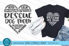 Create cute Rescue Dog mom gifts, like shirts and tote bags with this SVG and your Cricut machine!