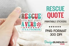 Rescue. It's Not Just a Verb, It's A Promise, Rescue Pet Png Product Image 1