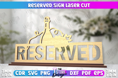 Reserved Sign|Table Sign|Restaurant Accessories|Table Plaque Product Image 1