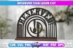Reserved Sign|Table Sign|Restaurant Accessories|Table Plaque Product Image 1