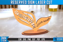 Reserved Sign Laser Cut Bundle, Wooden Tabletop Sign Product Image 12