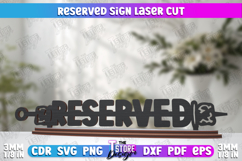 Reserved Sign|Table Sign|Restaurant Accessories|Table Plaque Product Image 1