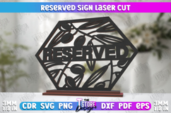 Reserved Sign|Table Sign|Restaurant Accessories|Table Plaque Product Image 1