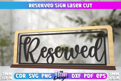Reserved Sign|Table Sign|Restaurant Accessories|Table Plaque Product Image 1