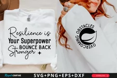 Resilience Is Your Sleeve SVG, Motivational SVG Design Product Image 1