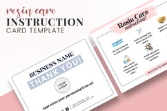 Customizable Resin Care Instruction Template Resin Card Product Image 8