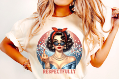 Respectfully PNG, Funny PNG, Sarcastic PNG, Retro Housewife Product Image 1