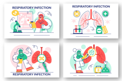 10 Respiratory Infection Illustration Product Image 2