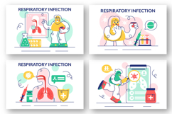 10 Respiratory Infection Illustration Product Image 3