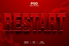 Restart 3D editable text effect Product Image 1