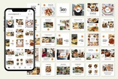 Restaurant White Instagram Templates| CANVA-PS-AI Product Image 4