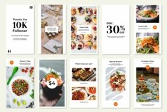 Restaurant White Instagram Templates| CANVA-PS-AI Product Image 5