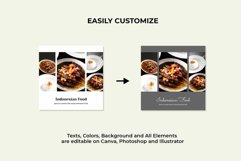 Restaurant White Instagram Templates| CANVA-PS-AI Product Image 6