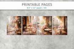 Restaurant junk journal pages, estaurant pages Product Image 2