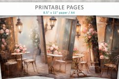 Restaurant painting printables, junk journal kit Product Image 1