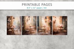 Restaurant painting printables, junk journal kit Product Image 2