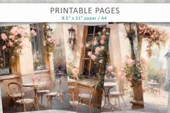 Printable restaurant-themed sheets, junk journal Product Image 1