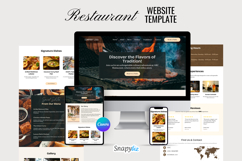 Customizable Restaurant Website Canva Templates Product Image 2