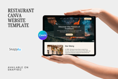 Customizable Restaurant Website Canva Templates Product Image 11