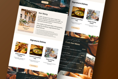 Customizable Restaurant Website Canva Templates Product Image 3