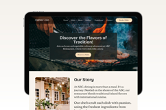 Customizable Restaurant Website Canva Templates Product Image 4