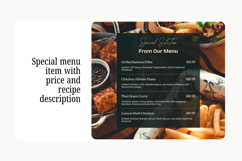 Customizable Restaurant Website Canva Templates Product Image 7