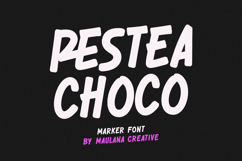 Restea Choco Solid Painted Marker Font Product Image 1