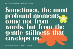 Restful Silent - Sans Serif Display Font Product Image 8