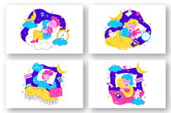10 Restful Sleep Vector Illustration Product Image 3