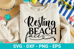 Resting Beach Face - Beach SVG Design Product Image 1