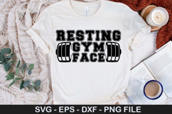 Resting Gym Face - Workout SVG Design Product Image 1