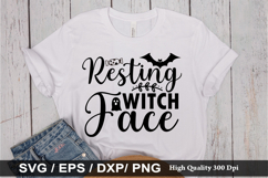 Resting witch face SVG - Halloween Design Product Image 1